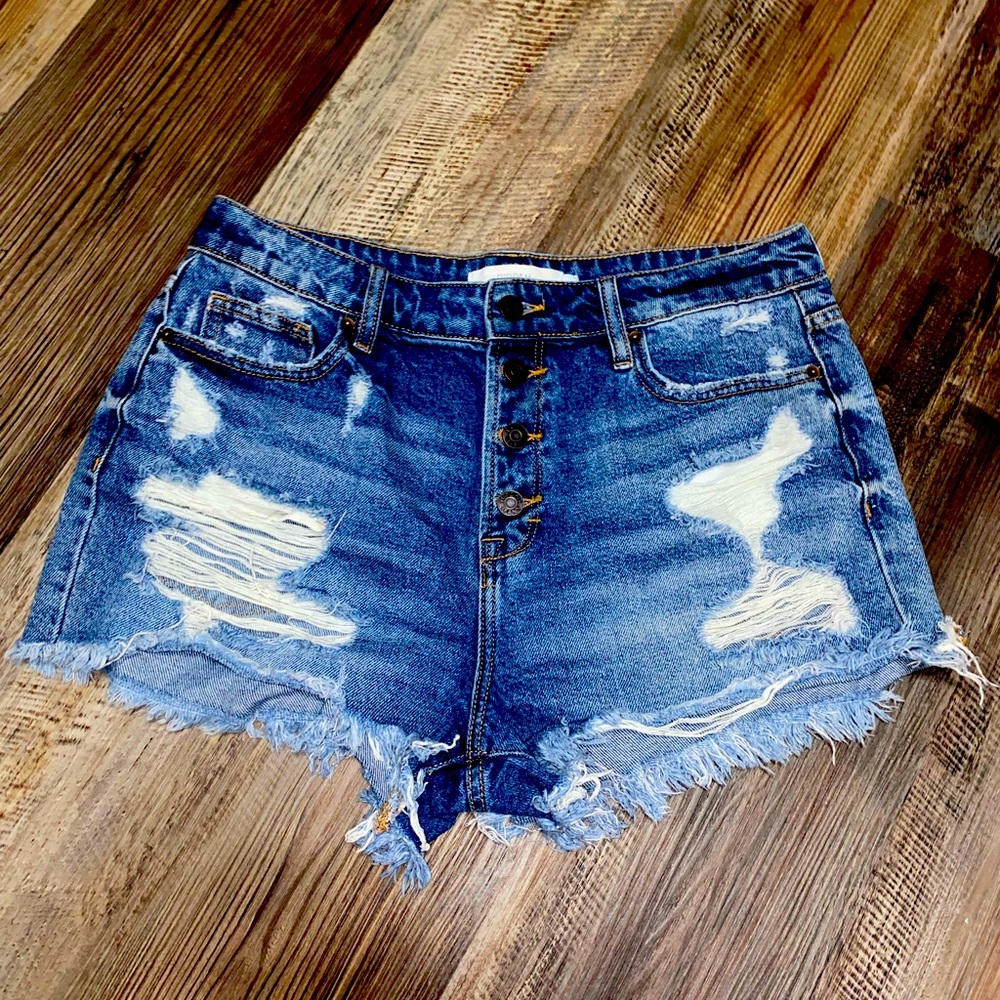 Denim shorts